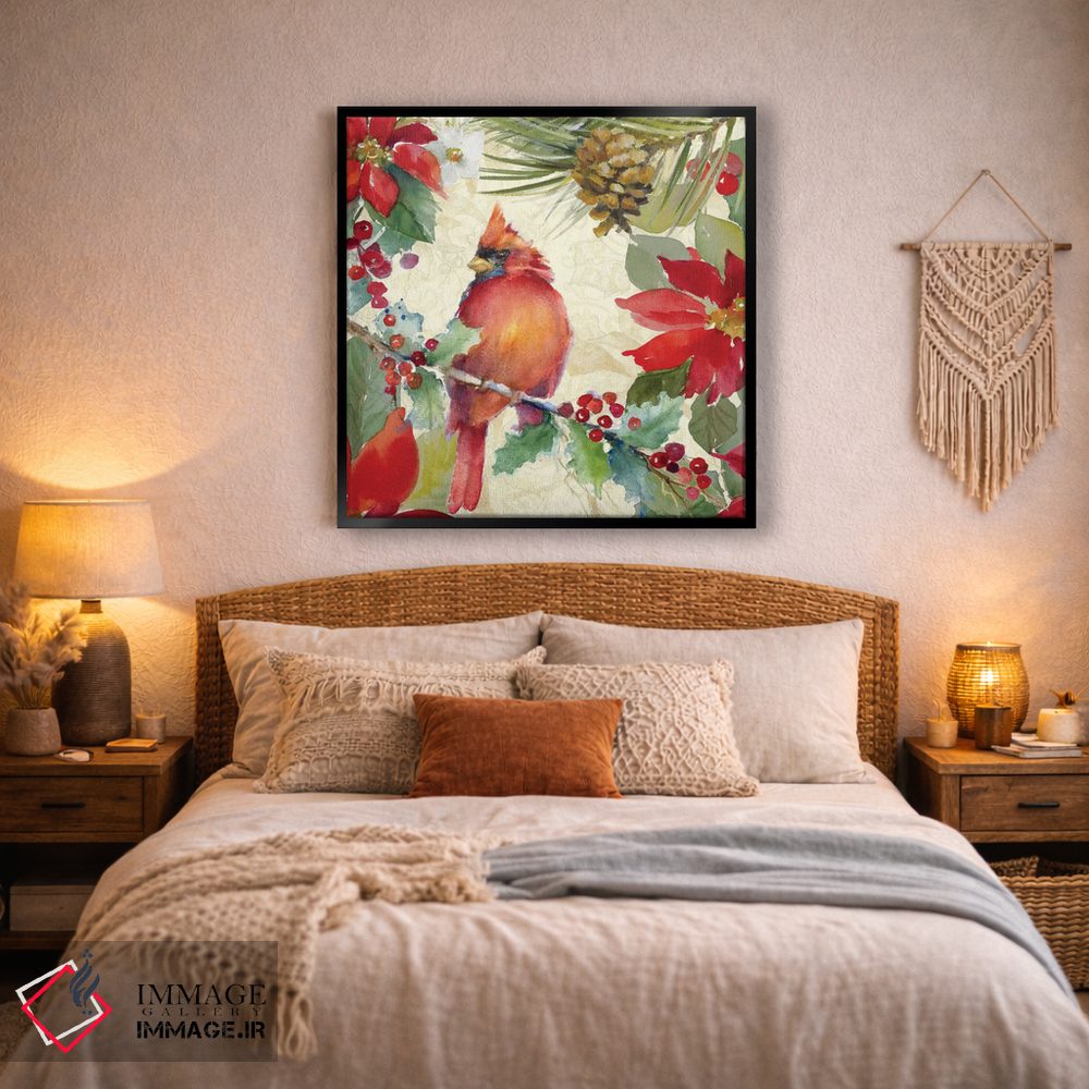 تابلو دکوراتیو "پرنده کارباورال و کاج زار II" اثر لینی لورث - D3B