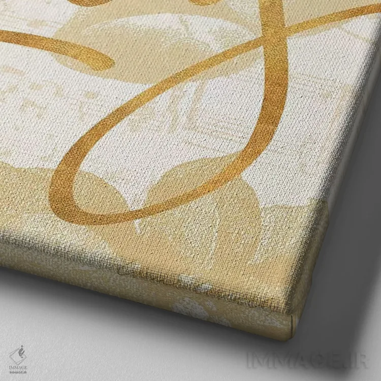 تابلو دکوراتیو "پوئینستیا کریسمس I" اثر لینی لورث - نمای نزدیک بافت بوم