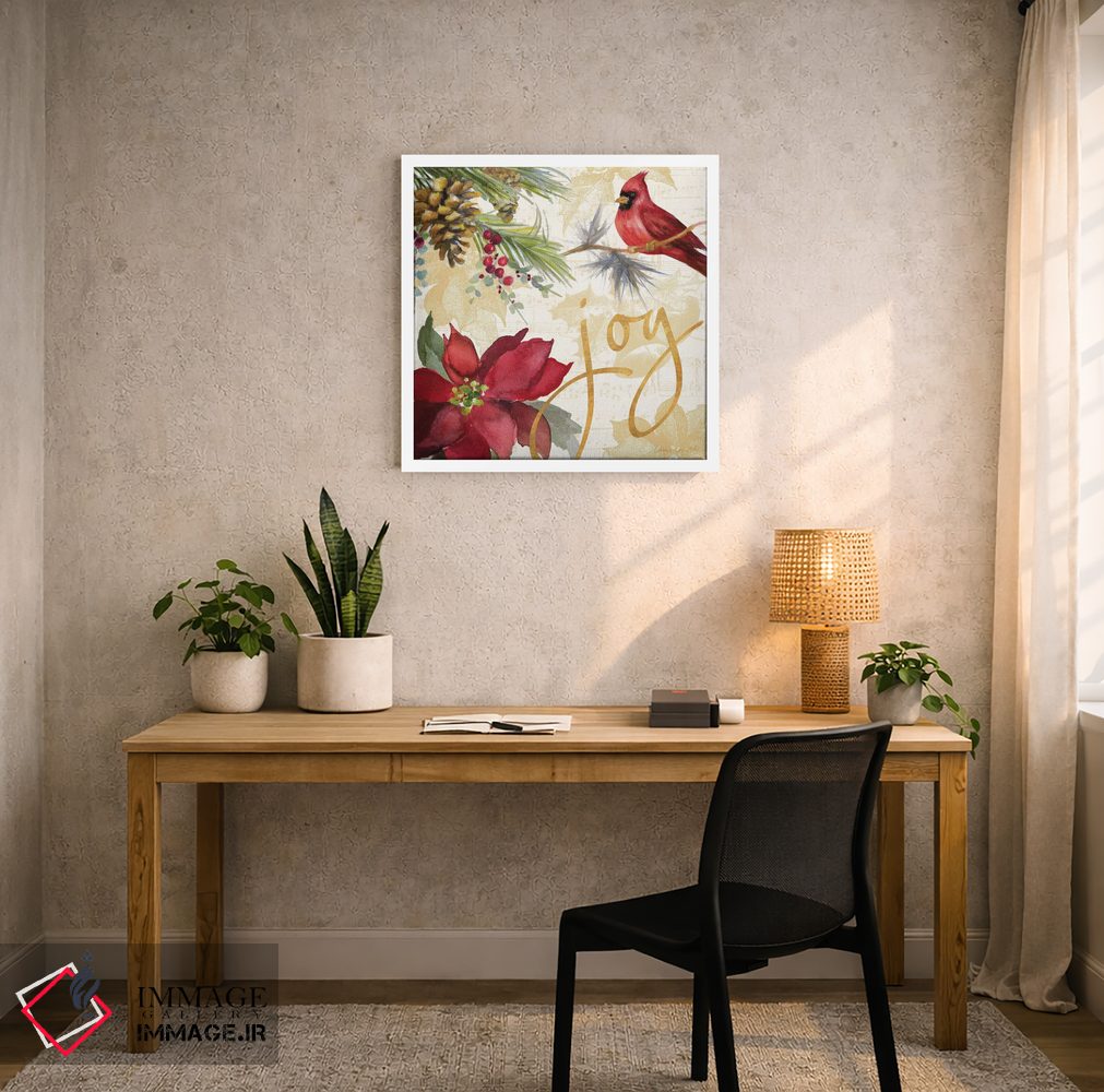 تابلو دکوراتیو "پوئینستیا کریسمس I" اثر لینی لورث - D5W