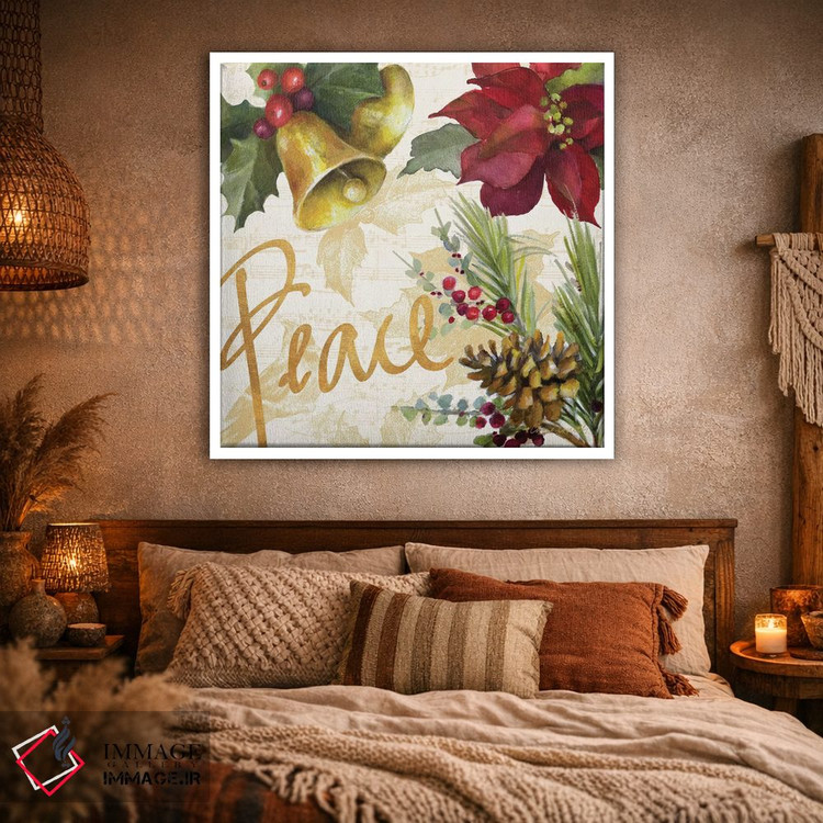 تابلو دکوراتیو "پوئینستیا کریسمس II" اثر لینی لورث - D1W