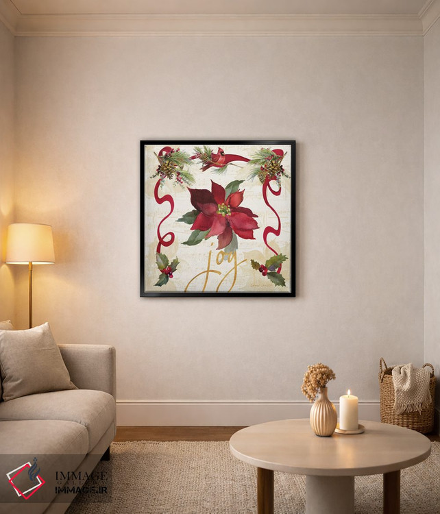 تابلو دکوراتیو "ریسه پوئینستیا کریسمس IV" اثر لینی لورث - D2B