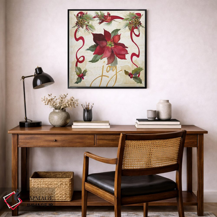 تابلو دکوراتیو "ریسه پوئینستیا کریسمس IV" اثر لینی لورث - D5B