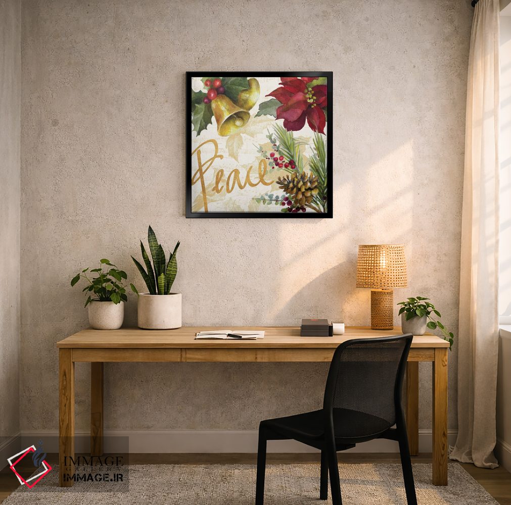 تابلو دکوراتیو "پوئینستیا کریسمس II" اثر لینی لورث - D6B