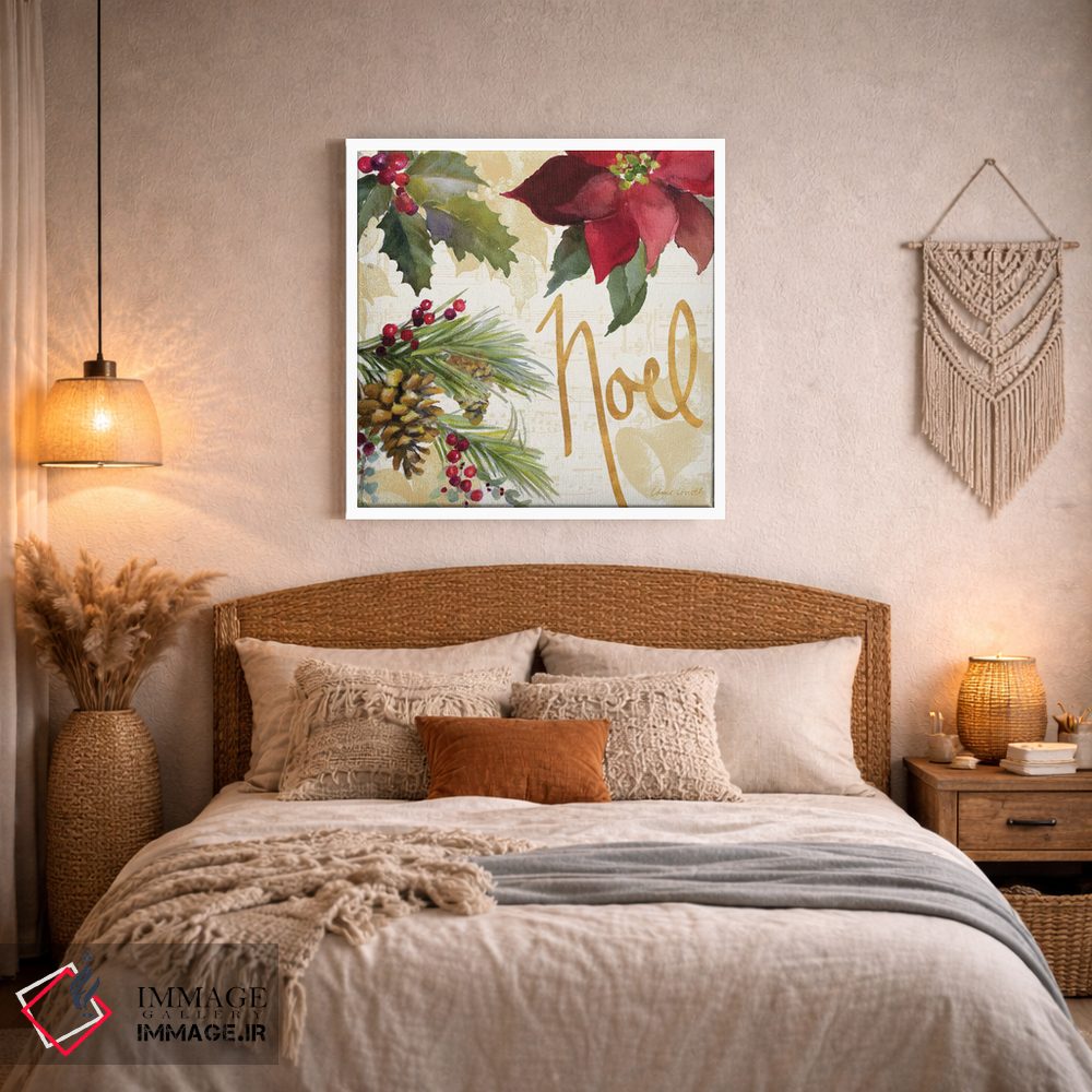 تابلو دکوراتیو "پوئینستیا کریسمس III" اثر لینی لورث - D1W