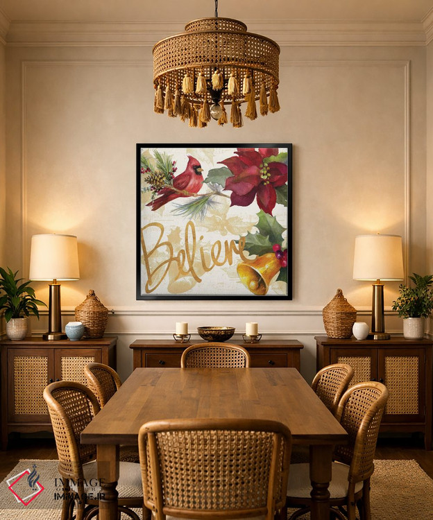 تابلو دکوراتیو "پوئینستیا کریسمس IV" اثر لینی لورث - D3B