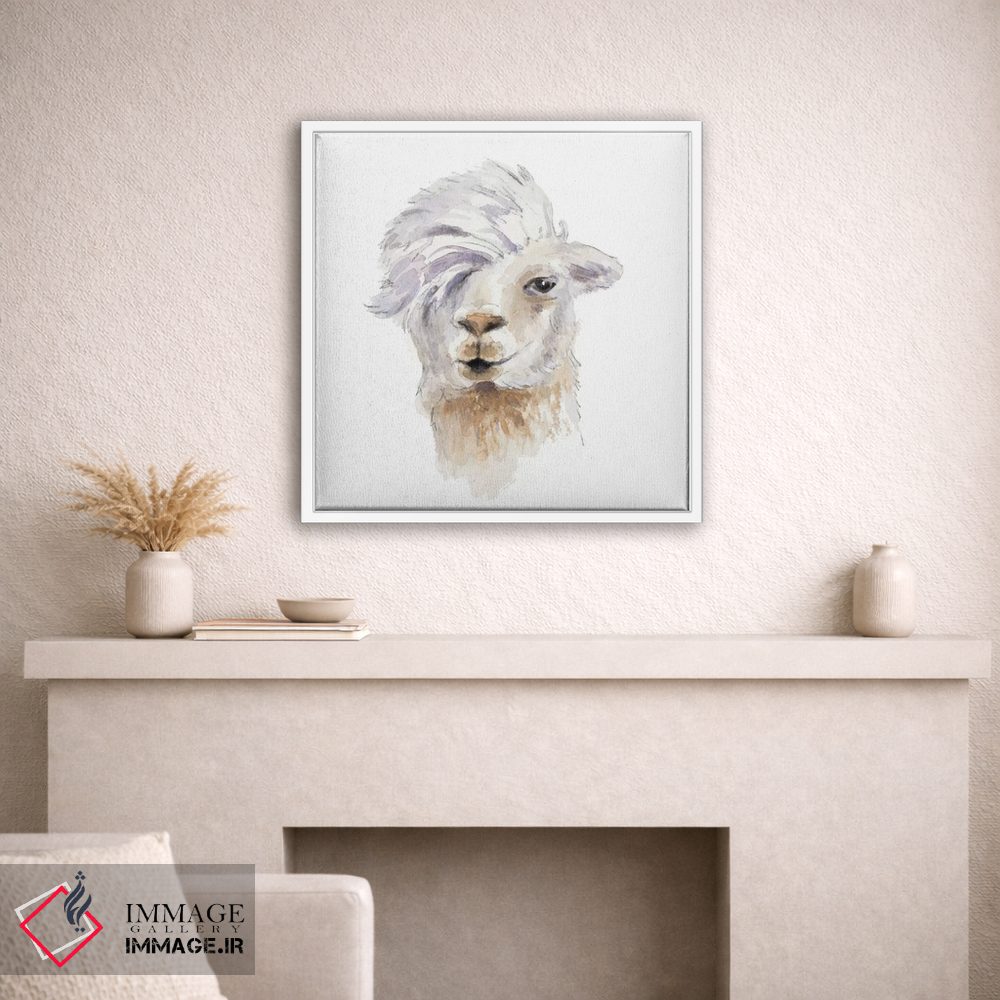تابلو دکوراتیو "لامای شانه کرده" اثر لینی لورث - D1W