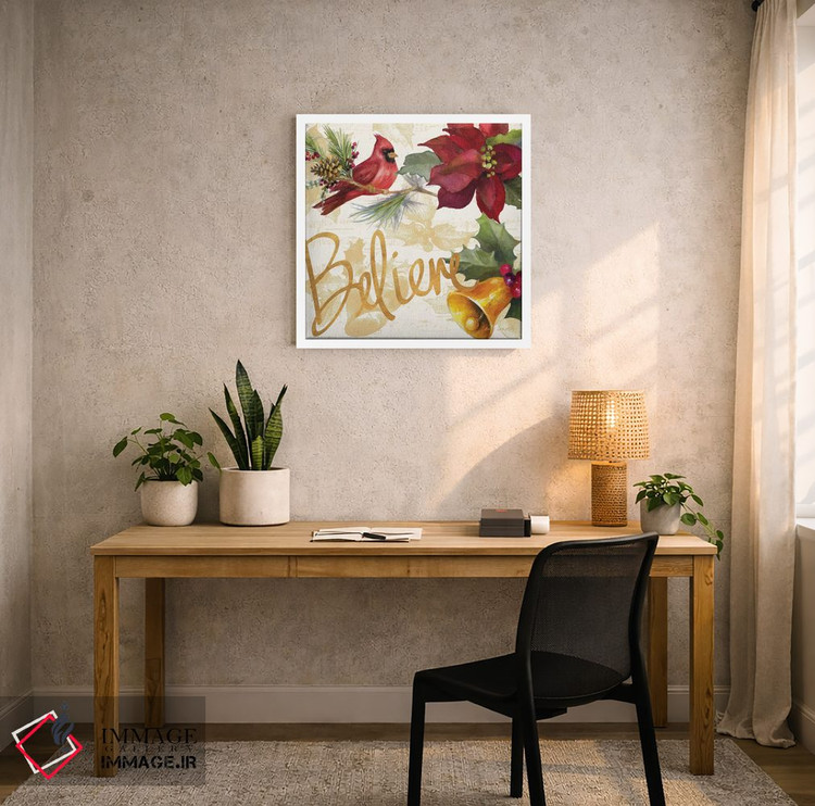 تابلو دکوراتیو "پوئینستیا کریسمس IV" اثر لینی لورث - D5W