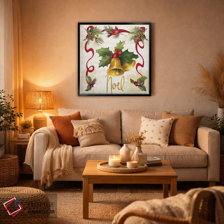 تابلو دکوراتیو "ریسه پوئینستیا کریسمس III" اثر لینی لورث - D6B