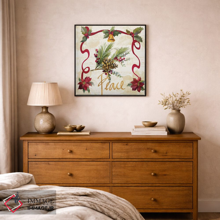 تابلو دکوراتیو "ریسه پوئینستیا کریسمس II" اثر لینی لورث - D1B