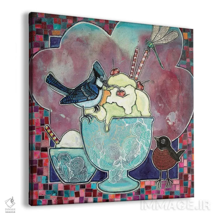 تابلو دکوراتیو مراسم بستنی خوری اثر لینت شلی - نمای پرسپکتیو محصول