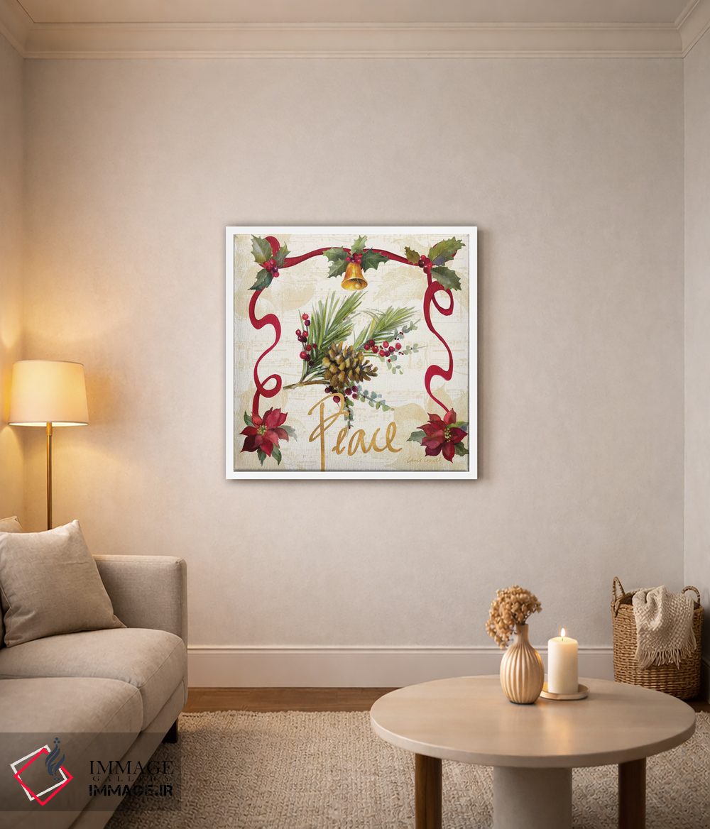 تابلو دکوراتیو "ریسه پوئینستیا کریسمس II" اثر لینی لورث - D3W