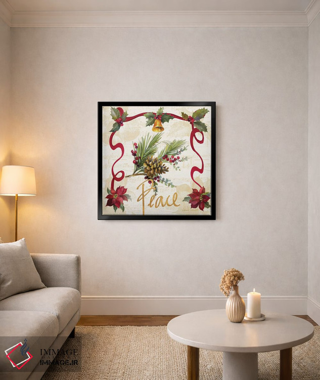 تابلو دکوراتیو "ریسه پوئینستیا کریسمس II" اثر لینی لورث - D5B
