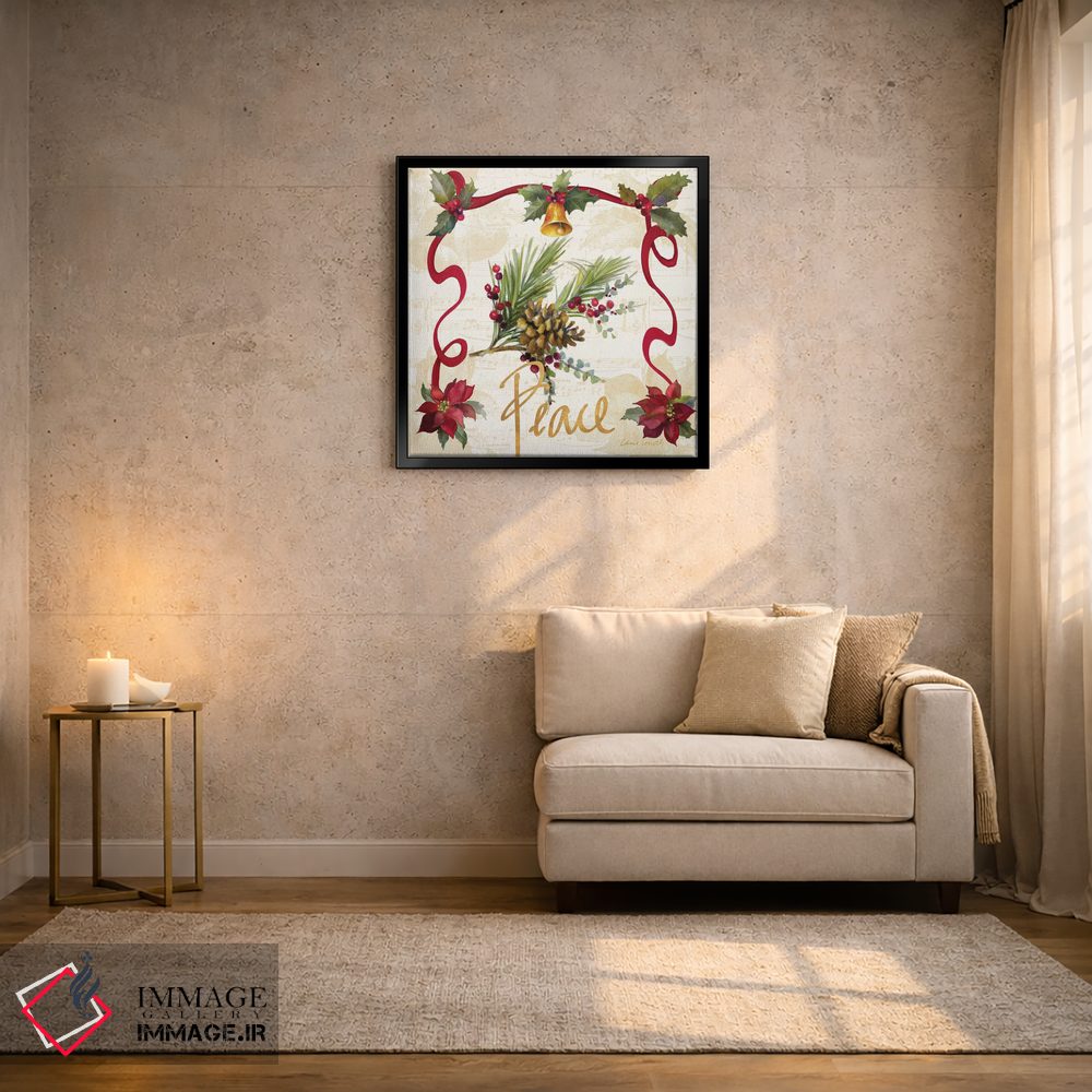 تابلو دکوراتیو "ریسه پوئینستیا کریسمس II" اثر لینی لورث - D4B