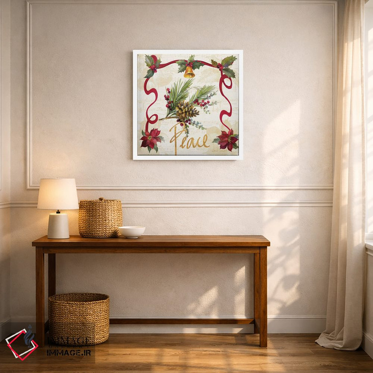 تابلو دکوراتیو "ریسه پوئینستیا کریسمس II" اثر لینی لورث - D6W