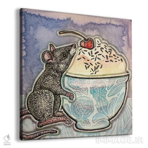 تابلو دکوراتیو شیرینی دوست اثر لینت شلی - نمای پرسپکتیو محصول