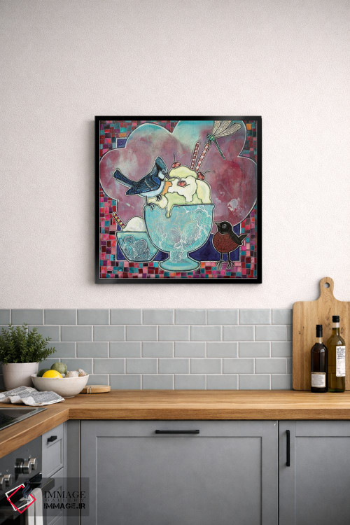 تابلو دکوراتیو مراسم بستنی خوری اثر لینت شلی - D5B