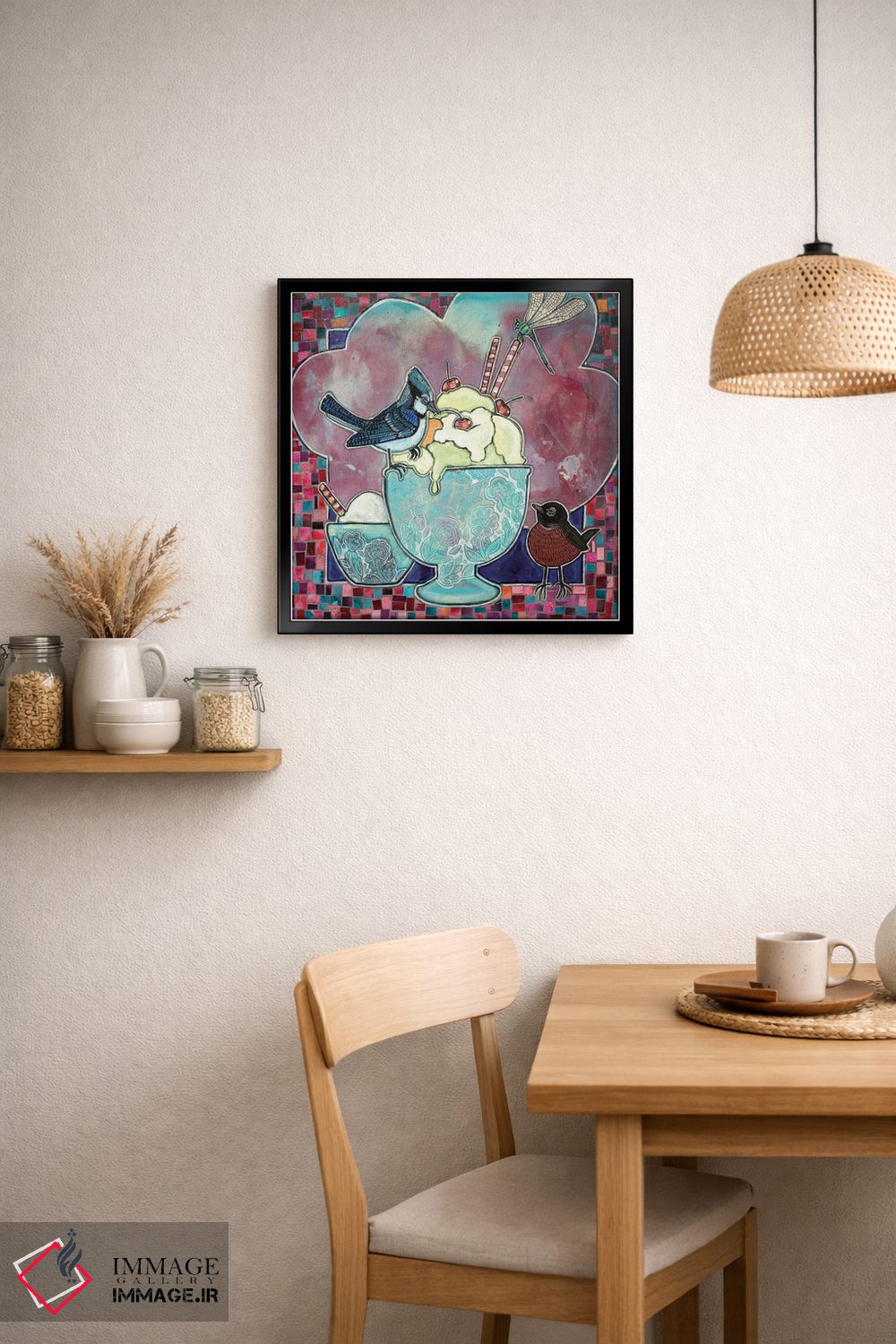 تابلو دکوراتیو مراسم بستنی خوری اثر لینت شلی - D6B