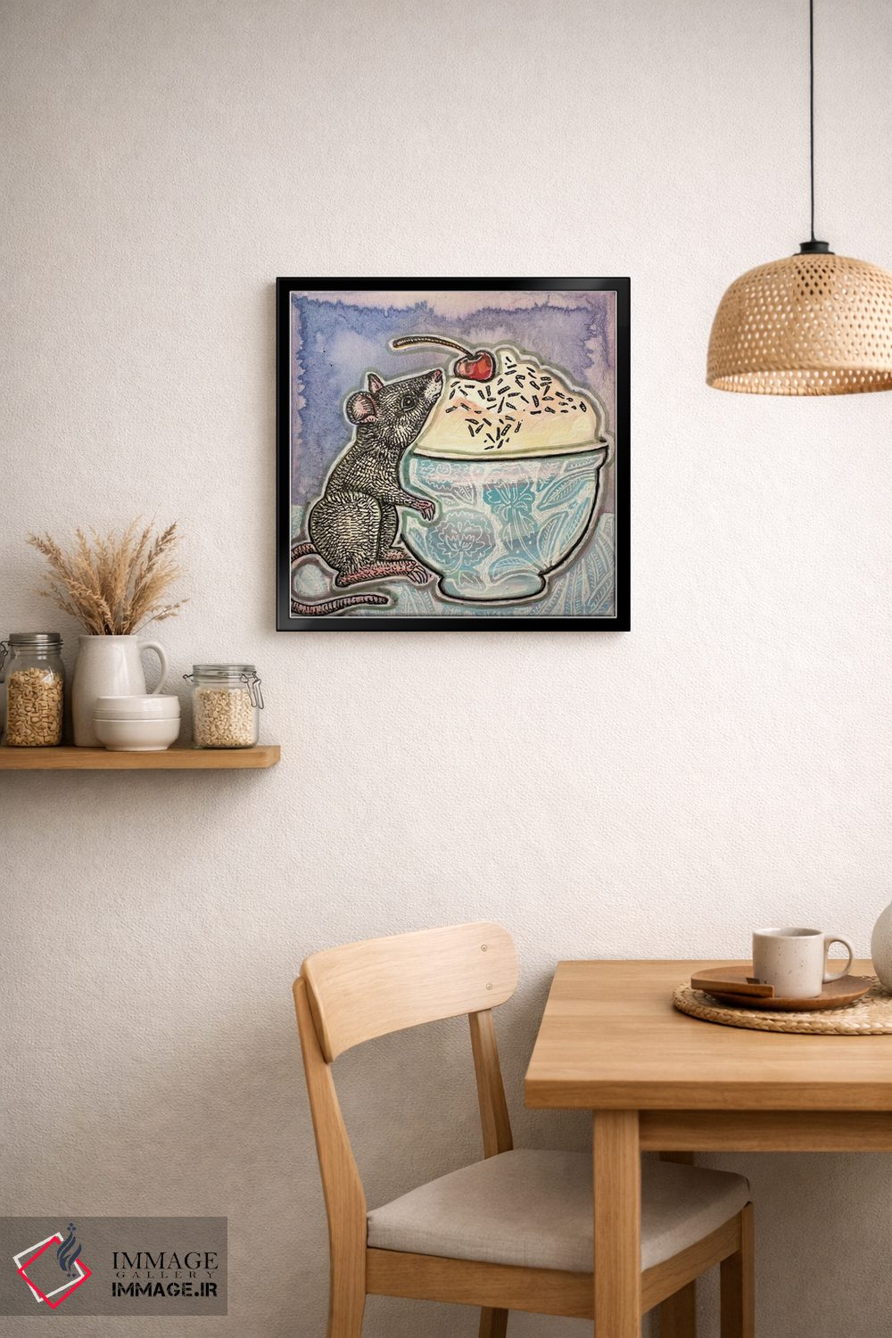 تابلو دکوراتیو شیرینی دوست اثر لینت شلی - D5B