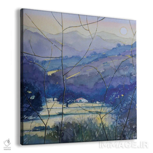 تابلو دکوراتیو عصر زمستانی در مزرعه کینگ ژیلت اثر لویزا میلیسنت - نمای پرسپکتیو محصول