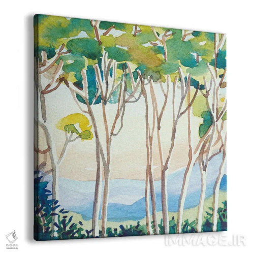 تابلو دکوراتیو غروب اکالیپتوس اثر لویزا میلیسنت - نمای پرسپکتیو محصول