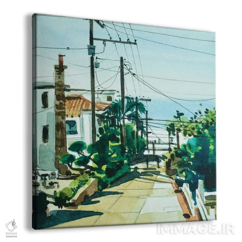تابلو دکوراتیو خیابان پیاده روی ۹۰۲۶۶ اثر لویزا میلیسنت - نمای پرسپکتیو محصول