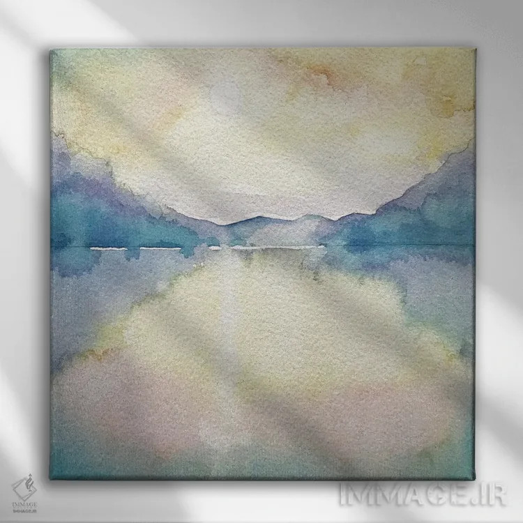 تابلو دکوراتیو جزیره آرن اثر لویزا میلیسنت - نمای روبهرو روی دیوار