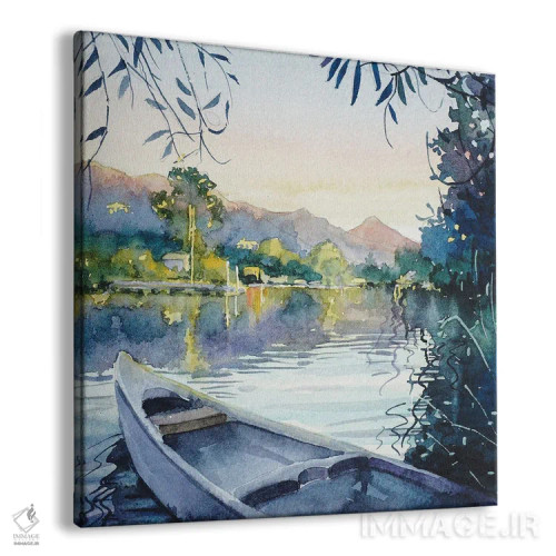 تابلو دکوراتیو گرگ و میش از اسکله اثر لویزا میلیسنت - نمای پرسپکتیو محصول