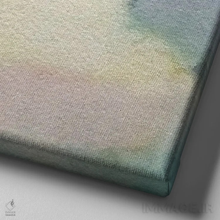 تابلو دکوراتیو جزیره آرن اثر لویزا میلیسنت - نمای نزدیک بافت بوم