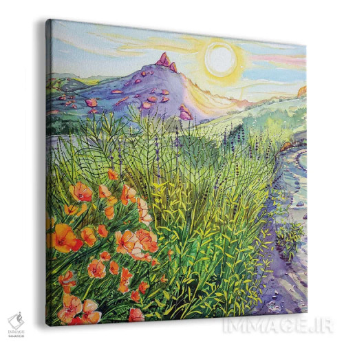 تابلو دکوراتیو بهار بلوط های سنگی اثر لویزا میلیسنت - نمای پرسپکتیو محصول