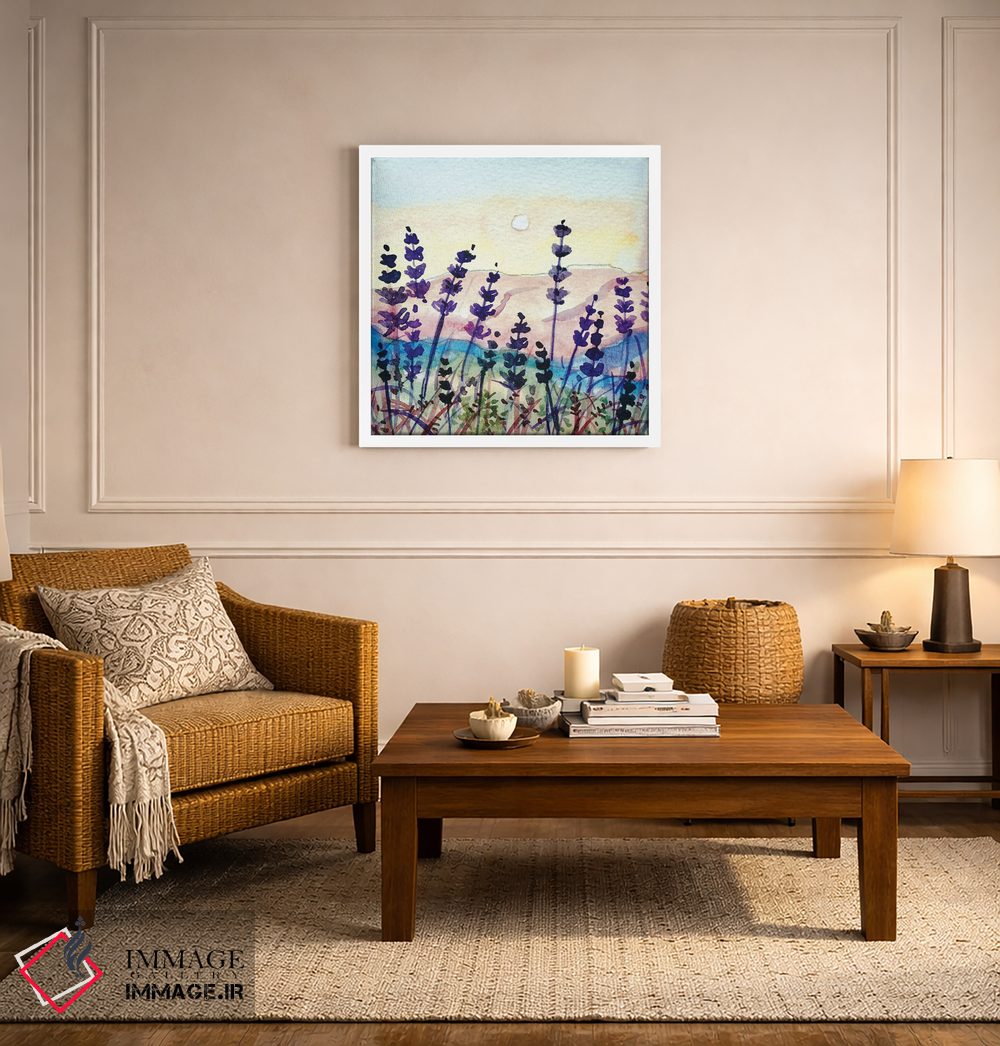 تابلو دکوراتیو دانه ها بر خط افق توپانگا اثر لویزا میلیسنت - D4W