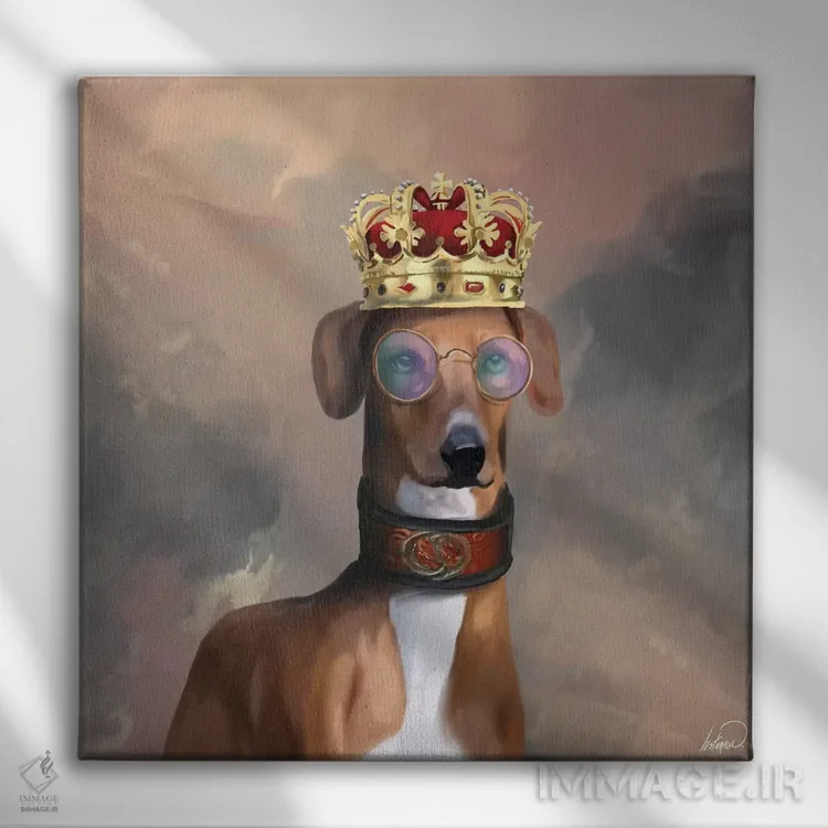 تابلو دکوراتیو آزاواک مد روز اثر لاستاناو - نمای روبهرو روی دیوار