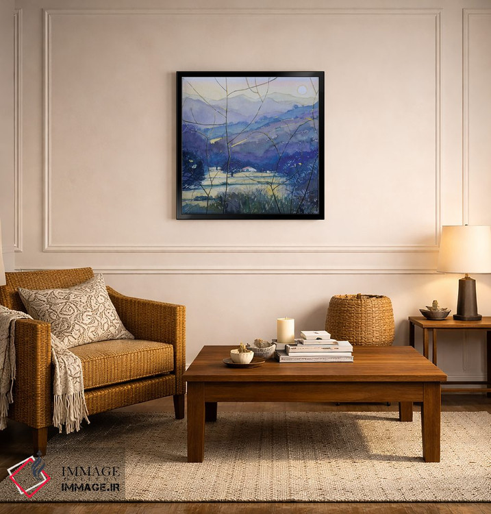 تابلو دکوراتیو عصر زمستانی در مزرعه کینگ ژیلت اثر لویزا میلیسنت - D5B