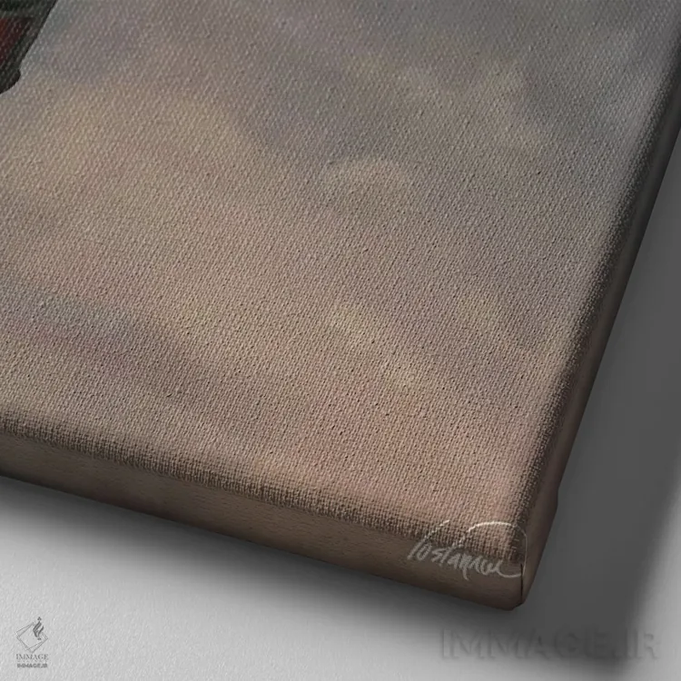 تابلو دکوراتیو آزاواک مد روز اثر لاستاناو - نمای نزدیک بافت بوم