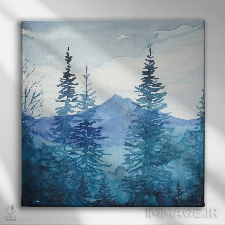 تابلو دکوراتیو زمستان اثر لویزا میلیسنت - نمای روبهرو روی دیوار