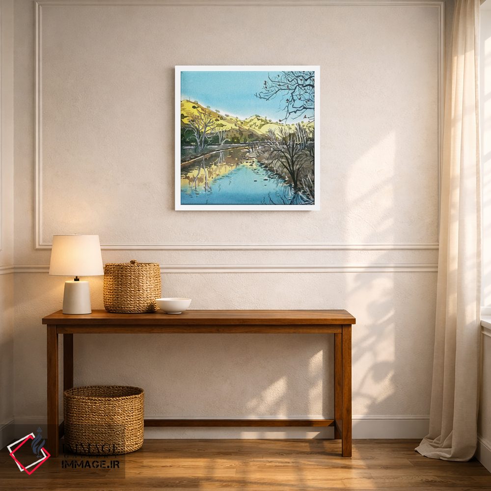 تابلو دکوراتیو انعکاس های نهر مالیبو اثر لویزا میلیسنت - D5W