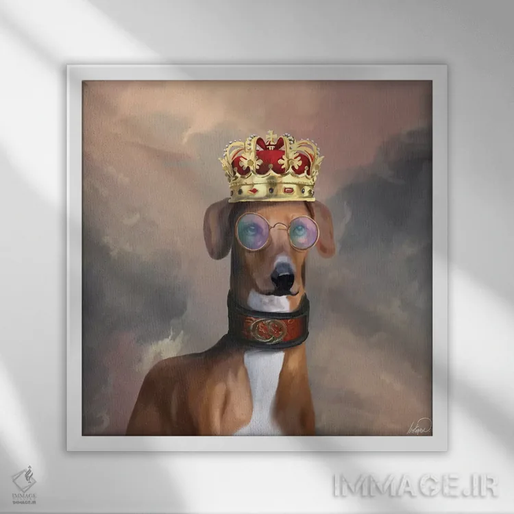 تابلو دکوراتیو آزاواک مد روز اثر لاستاناو - نمای قابدار سفید