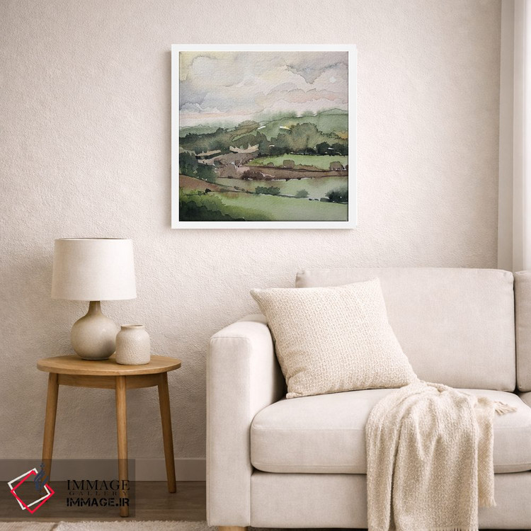 تابلو دکوراتیو تپه های زمستانی خیس اثر لویزا میلیسنت - D6W