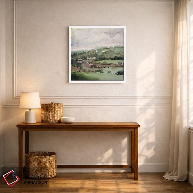 تابلو دکوراتیو تپه های زمستانی خیس اثر لویزا میلیسنت - D4W