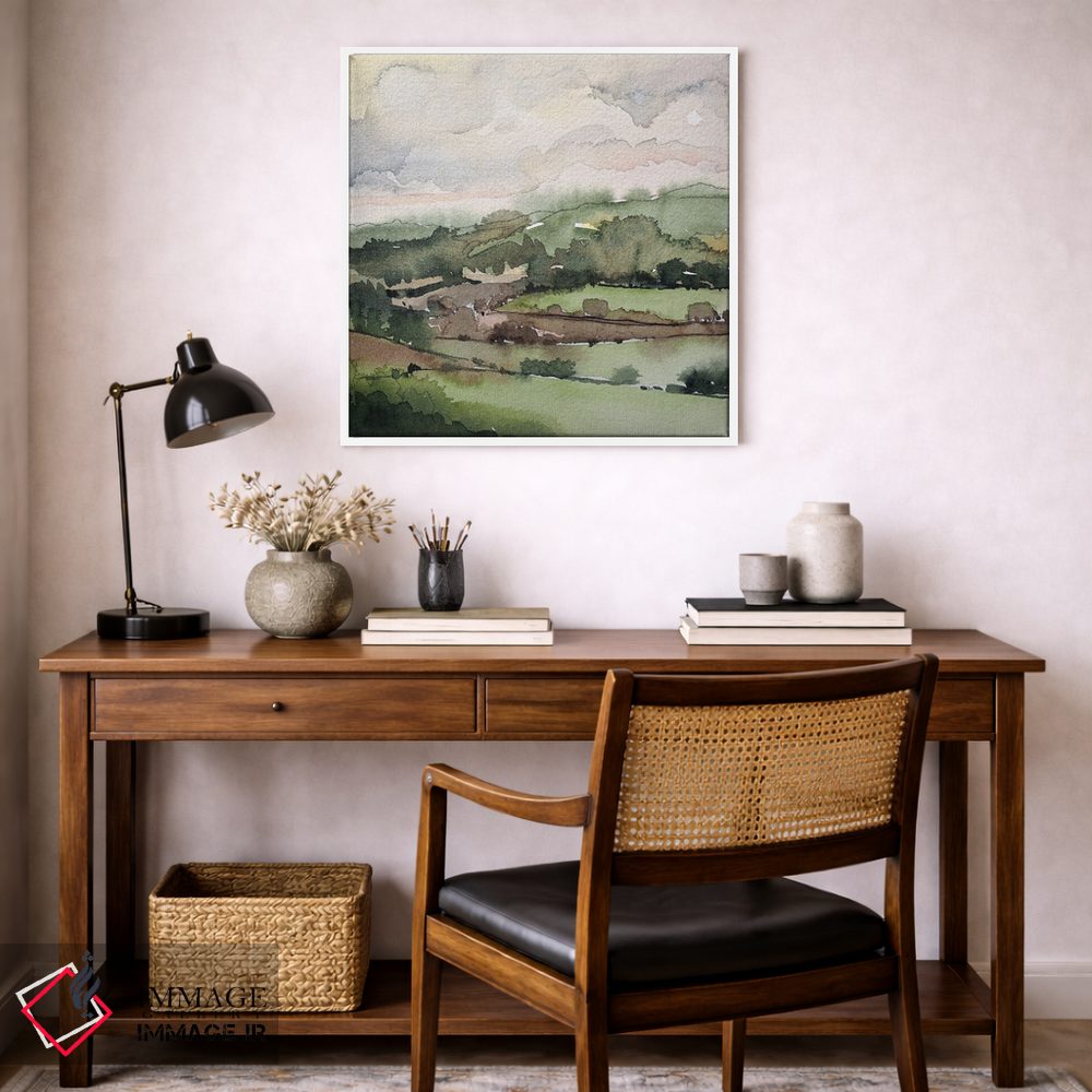 تابلو دکوراتیو تپه های زمستانی خیس اثر لویزا میلیسنت - D5W