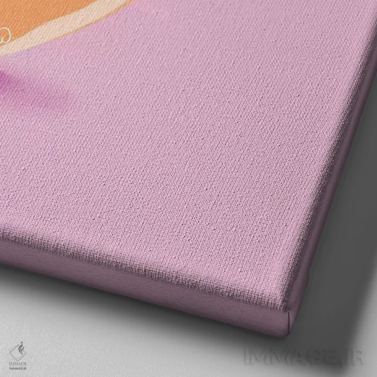 تابلو دکوراتیو لیوان قهوه گربه ای اثر لاستاناو - نمای نزدیک بافت بوم