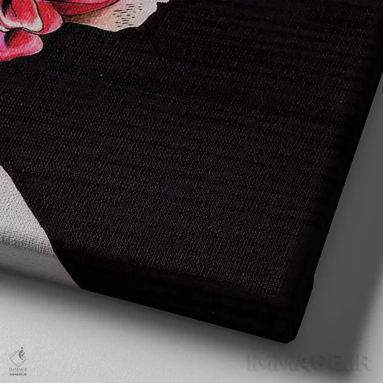 تابلو دکوراتیو گربه مصری اثر لاستاناو - نمای نزدیک بافت بوم