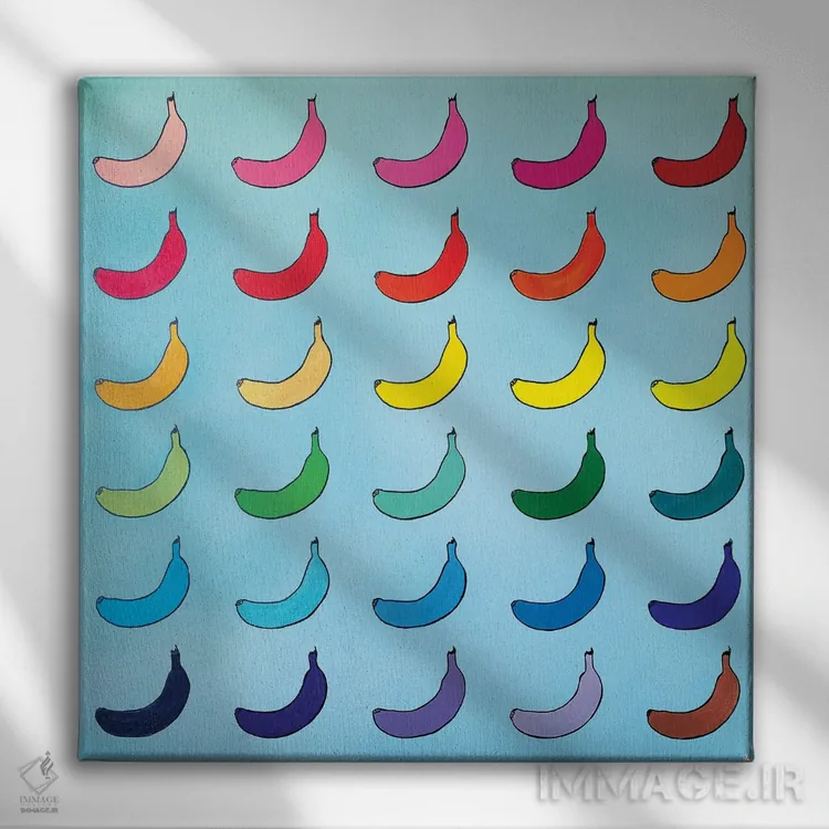 تابلو دکوراتیو موزهای بی پایان اثر لنا اسمیرنوا - نمای روبهرو روی دیوار