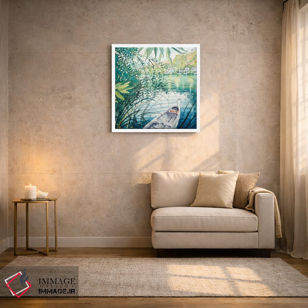 تابلو دکوراتیو اسکله در بهار اثر لویزا میلیسنت - D2W