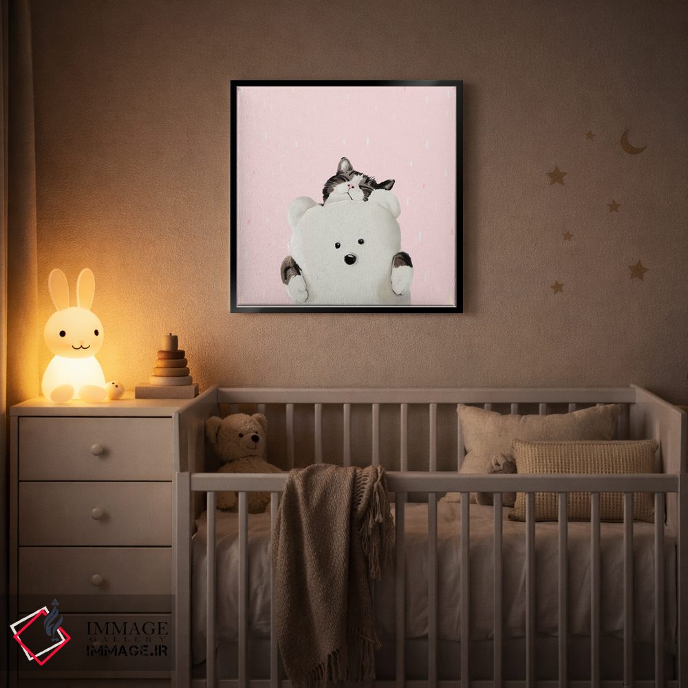 تابلو دکوراتیو گربه من را بغل کن اثر لاستاناو - D2B