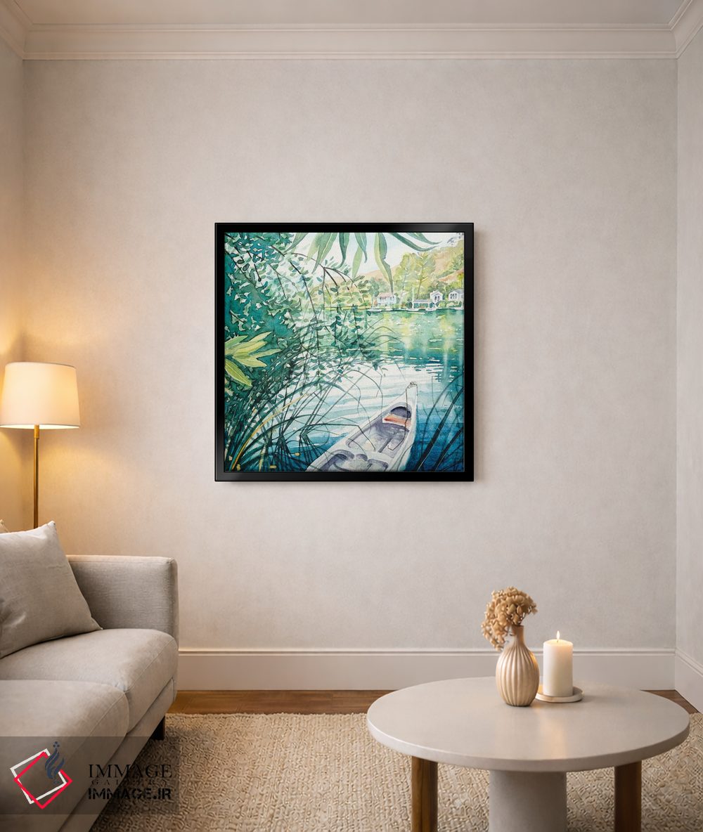 تابلو دکوراتیو اسکله در بهار اثر لویزا میلیسنت - D4B