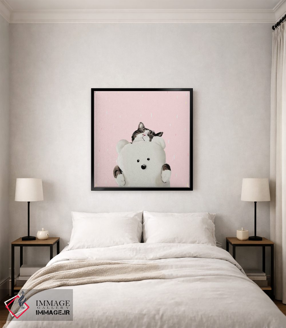 تابلو دکوراتیو گربه من را بغل کن اثر لاستاناو - D3B
