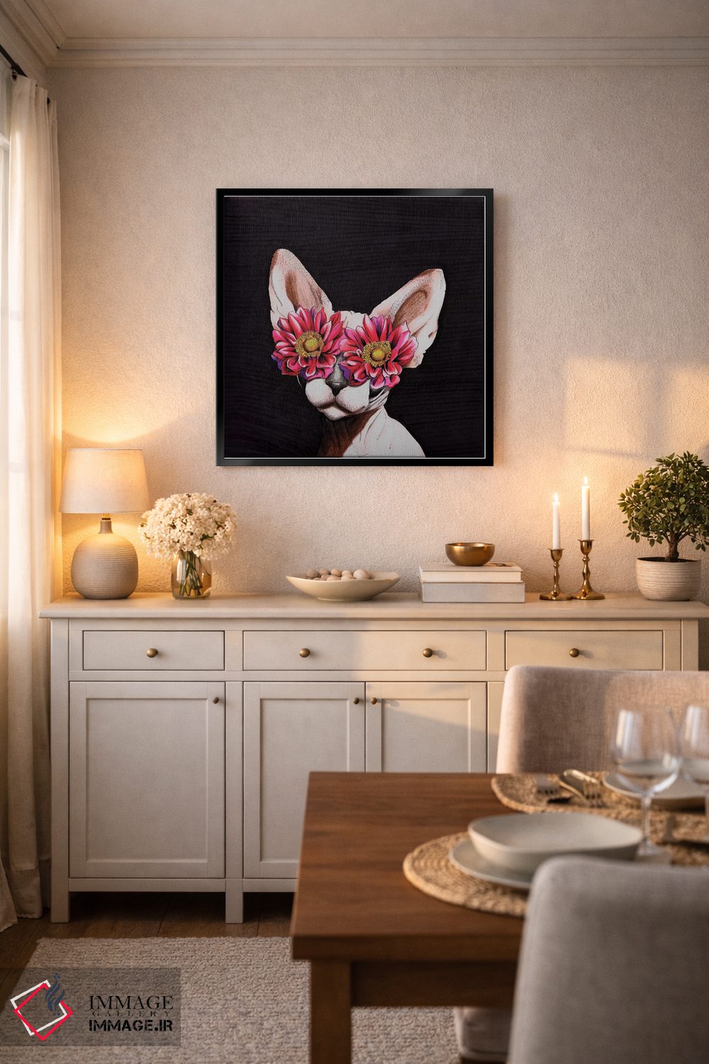 تابلو دکوراتیو گربه مصری اثر لاستاناو - D5B