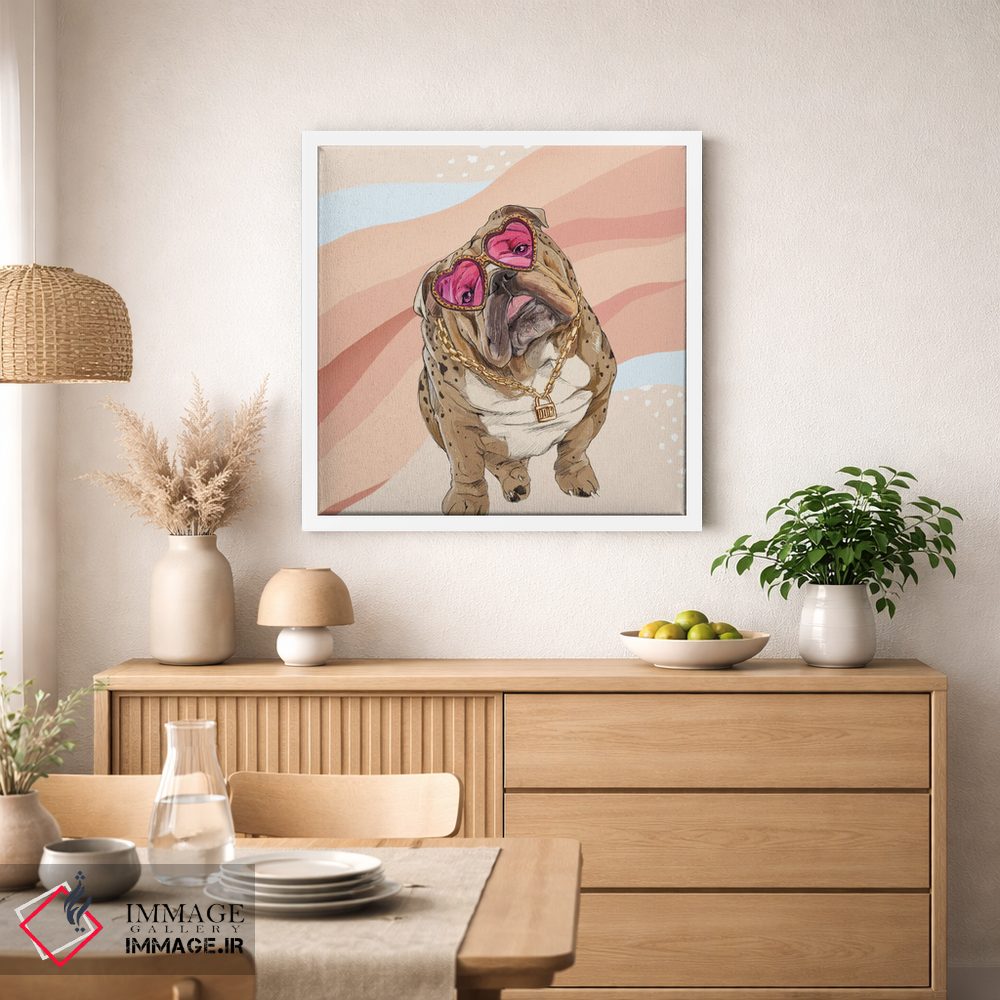 تابلو دکوراتیو بولداگ مد روز اثر لاستاناو - D1W