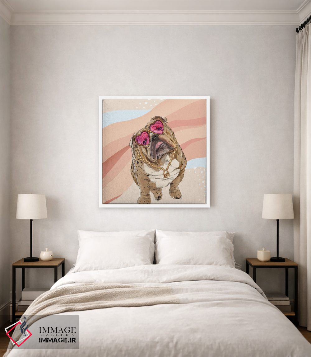 تابلو دکوراتیو بولداگ مد روز اثر لاستاناو - D2W