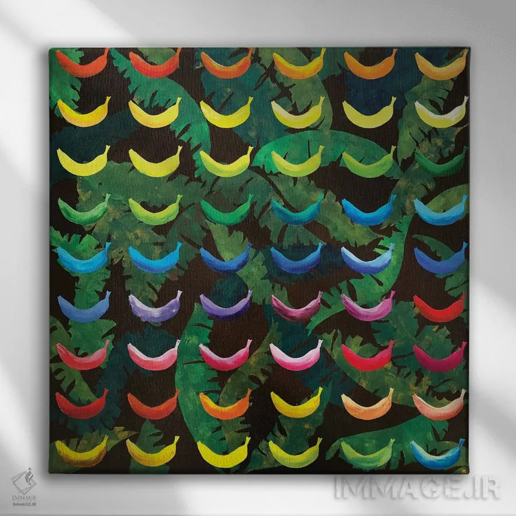 تابلو دکوراتیو موزهای بی پایان III اثر لنا اسمیرنوا - نمای روبهرو روی دیوار